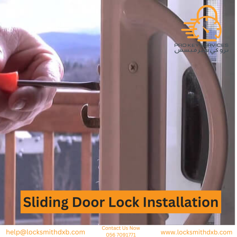 Sliding Door Lock Installation