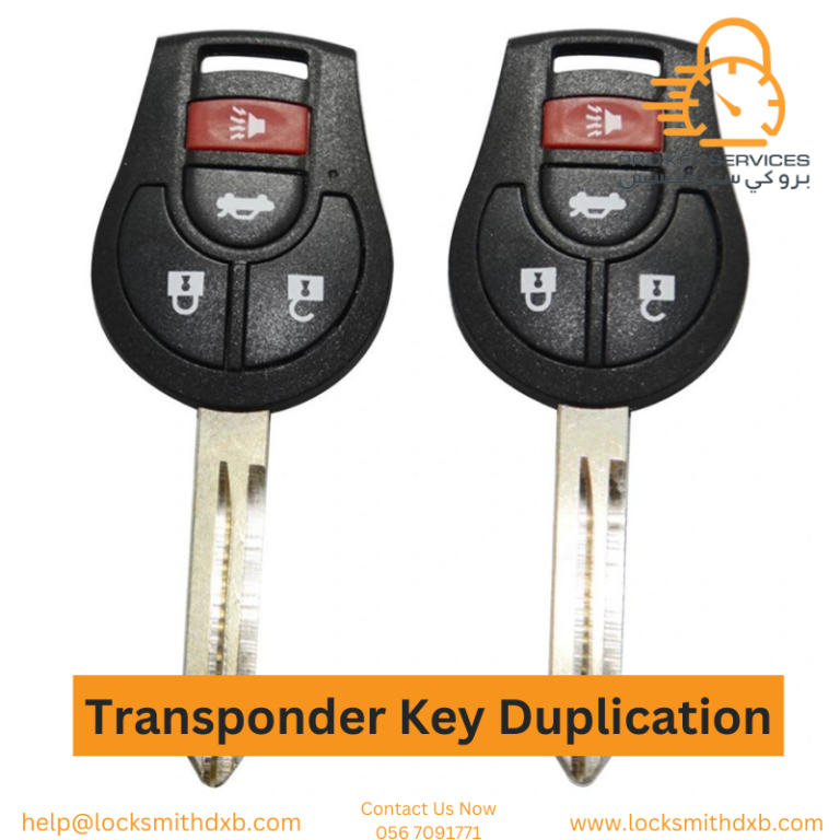 Transponder key duplication service Dubai
