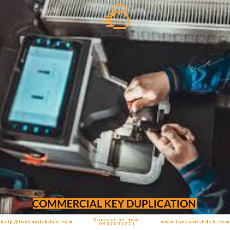 Commercial key duplication service Dubai