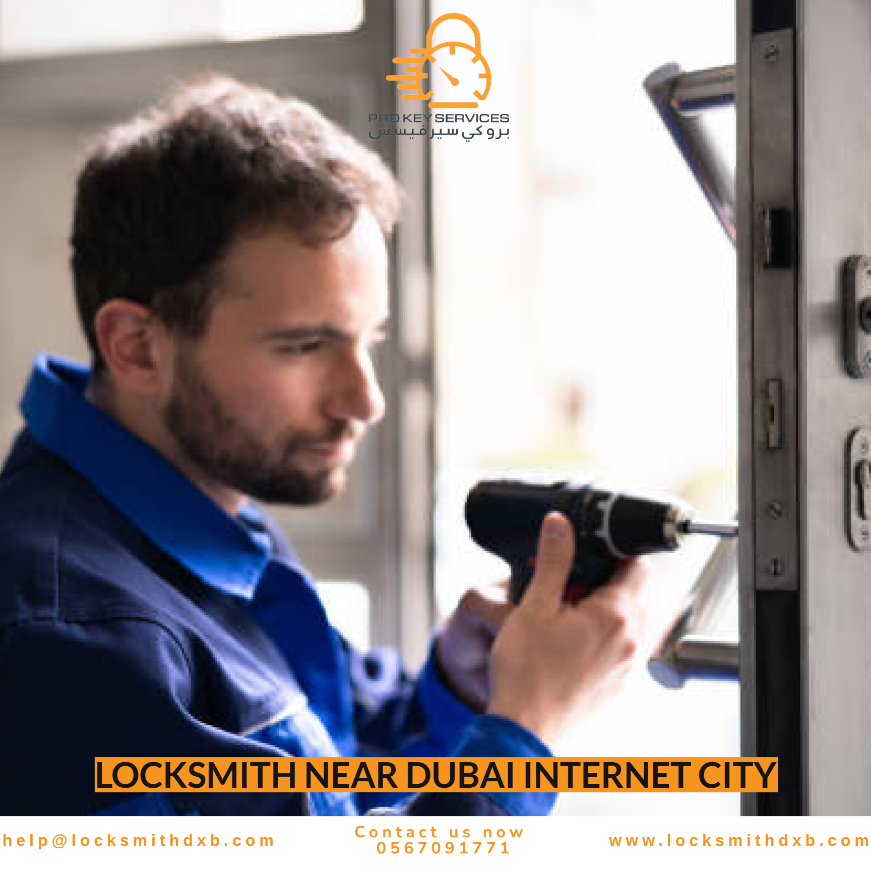 Locksmith near Dubai Internet City - Pro Key Services mobile locksmith