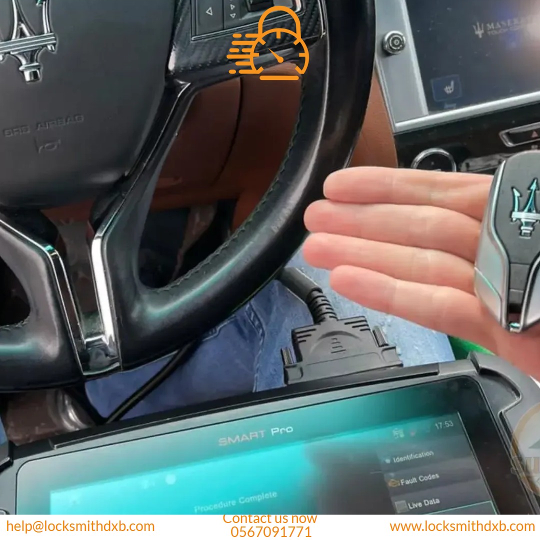 Mobile Maserati car key programming service Dubai