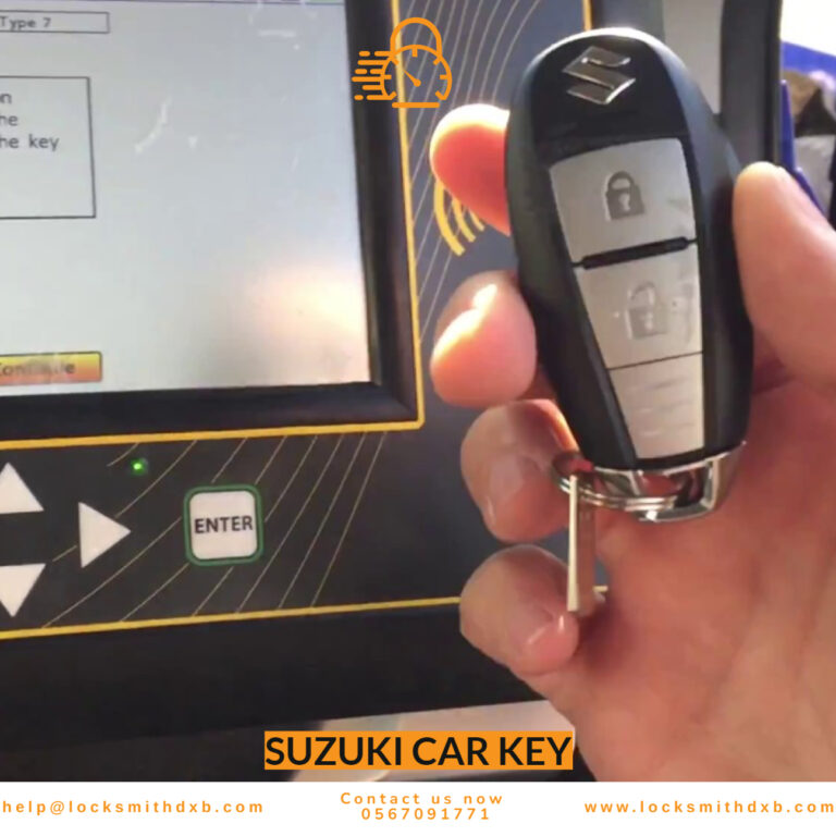Suzuki key replacement and programming services Dubai